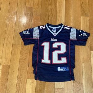 Tom Brady Patriots Jersey Blue Kids Small